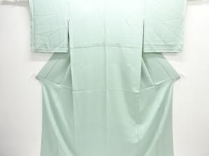 未使用品　織柄一つ紋単衣色無地着物